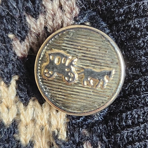 Vintage Tally-Ho Sweater Womens Large Leopard Print Cardigan Button Front 90s - Picture 4 of 11